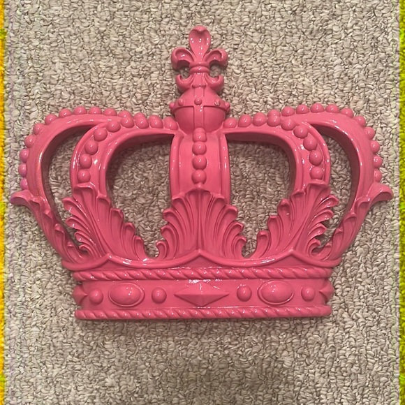Other - Hot Pink Crown Wall Decor